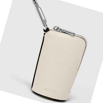 Pochettes Ecco Textureblock Key Homme Blanche | FR 766QMA